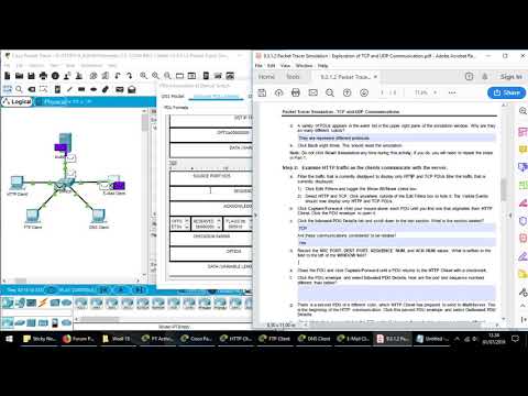 9.3.1.2 Packet Tracer Simulation - Exploration of TCP and UDP Communication #ProdiTIUMB