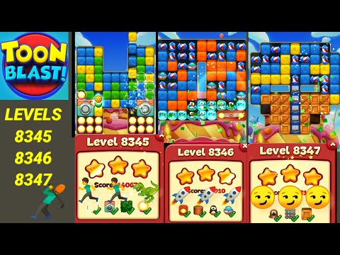 Toon Blast Levels 8345 8346 8347 🤺✨