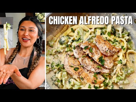 How To Make KETO & LOW CARB Creamy Chicken Alfredo pasta in minutes!
