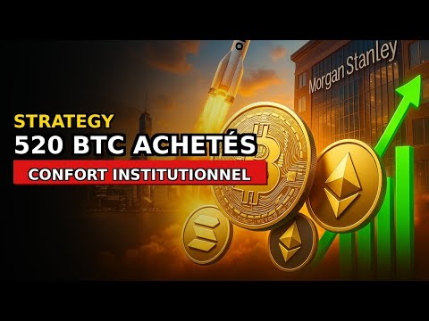 🚨 Strategy accumule 520 BTC + Morgan Stanley révolutionne les ETF + OKX x NYSE : la semaine crypto