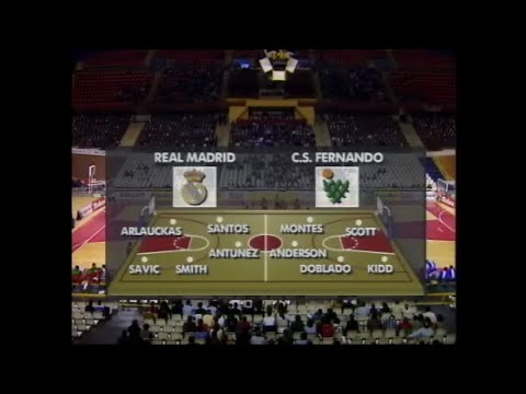 ACB 1995/1996 - 4º Final - 1º Partido - Real Madrid - Caja San Fernando