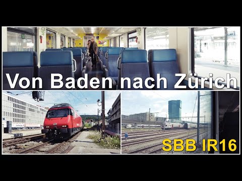 INSIDE SWISS TRAIN / Mit dem SBB IR16 von Baden nach Zürich HB, Kanton Aargau/Zürich, Schweiz 2022