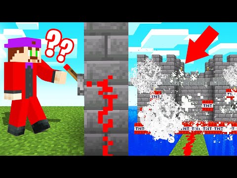 He BLEW UP His OWN MINECRAFT CASTLE! (Trolled)
