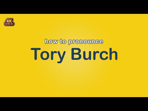 how to pronounce Tory Burch 【Brand Name】