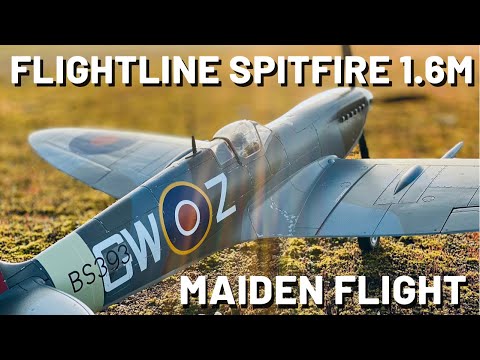 Flightline Spitfire Mk.IXc 1600mm PNP - MAIDEN & 2nd FLIGHT (4K)