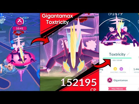*NEW* GIGANTAMAX TOXTRICITY RAID (Max BATTLE) in Pokemon GO.