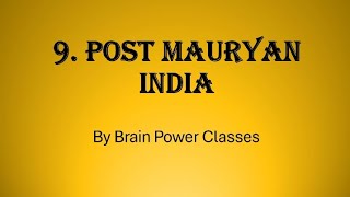 Class 11 // History // Chapter 9. Post Mauryan India // Question answers // #11thclass