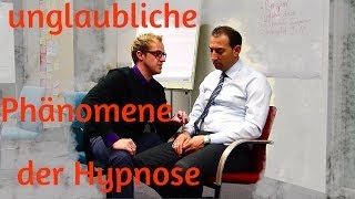 Unglaubliche Phänomene der Hypnose - Schmerzabschaltung - Schmerzkontrolle - Schmerzfrei