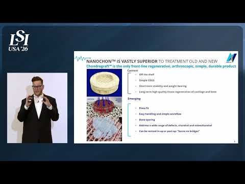 Ben Holmes, NANOCHON - Synthetic implant for knee cartilage repair | LSI USA '26