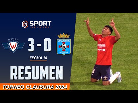 WILSTERMANN 3 - 0 BLOOMING (Resumen Completo - Fecha 18 - Torneo Clausura 2024)