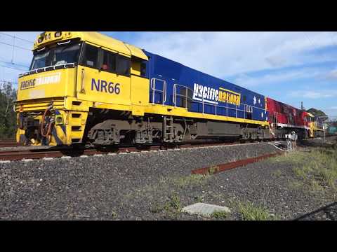 NR66 / NR109 (The Ghan) / NR25 (Indian Pacific) lead PN 5NY3 empty steel - 16/11/17