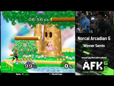 Norcal Arcadian 5 - Rymo (Fox) vs Wavebringers (Peach) -Winners Semis Melee