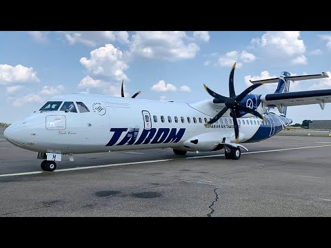 Close Up | Tarom ATR 72-600 (YR-ATM) Engine Start Up And Powerback
