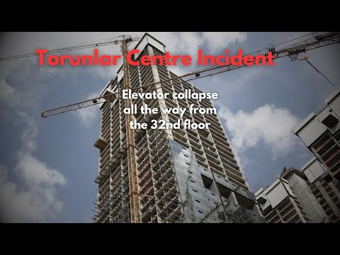 Heart-Stopping 32 Floor Drop! | (Torunlar Centre Elevator)