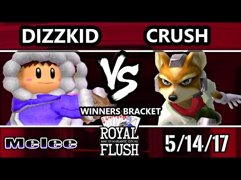 Royal Flush SSBM - dizzkidboogie (Ice Climbers) vs. EGtv.Crush (Fox) - Smash Melee