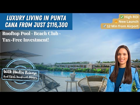 Luxury Living in Punta Cana 🇩🇴 | Rooftop Pool, Beach Club & Tax-Free Investment!