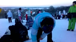 preview picture of video 'Харьковская Швейцария - сноуборд и лыжи) 19.01.2014'
