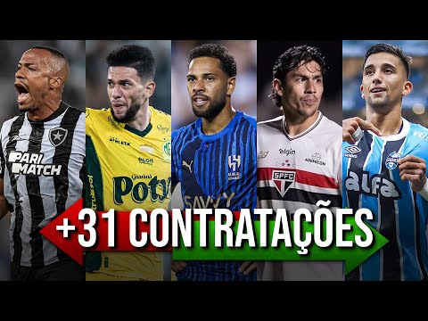+31 CONFIRMED SIGNINGS FROM THE 2026 BRAZILIAN FOOTBALL TRANSFER MARKET