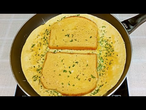 💥 Tostada de huevo con doble queso en una sartén // Sándwich de Huevo en 5 Minutos 🥚🥚💥