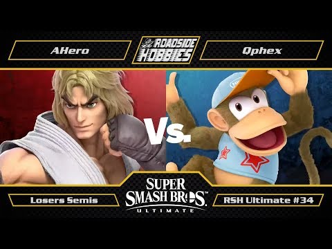 RSH Ultimate #34: AHero (Ken) vs Qphex (Diddy Kong) - Losers Semis