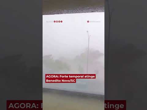 Forte temporal atinge Benedito Novo nesta quinta-feira (08)