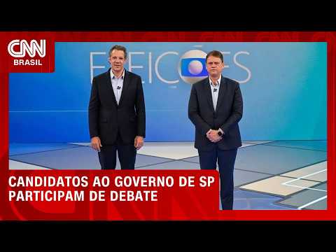 Lula e Bolsonaro, privatização e PCC marcam embate entre Tarcísio e Haddad | CNN NOVO DIA
