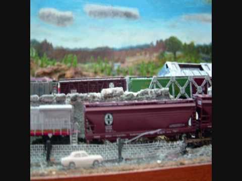 My BNSF 'n' scale model railroad  layout 2011