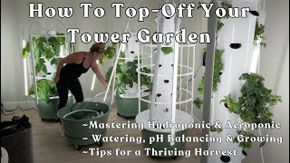 Mastering Hydroponic Tower Gardening: Watering, pH Balancing & Growing Tips for a Thriving Harvest