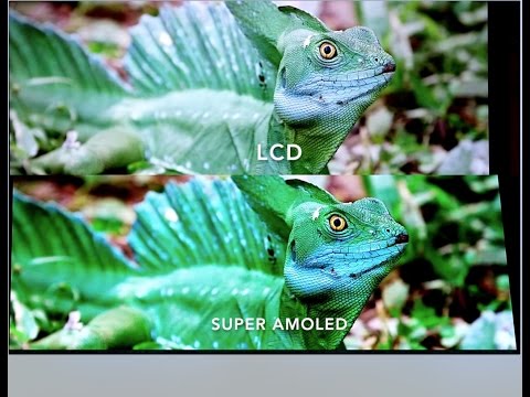 LCD vs SUPER AMOLED Side to Side Comparison