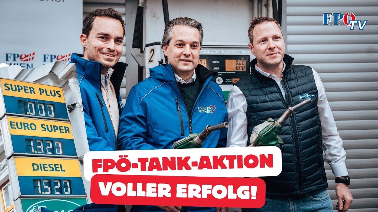 ⛽🚘 Massiver Andrang, begeisterte Autofahrer: Die FPÖ-Tank-Aktion war ein voller Erfolg!