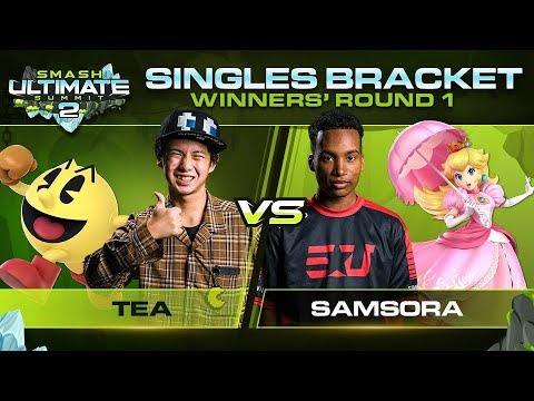 Tea vs Samsora - Singles: Winners Round 1 - Ultimate Summit 2 | Pac-Man vs Peach
