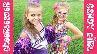 Cheerleader and Candy Girl Halloween Costumes!! | Crazy8Family