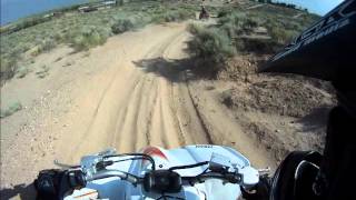 preview picture of video 'Riding a Yfz450 and Outlander 800 in AZ'