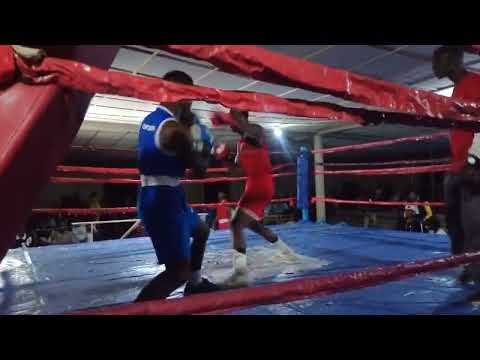Amateur Boxing Bout Kawole Adetoye R VS Caleb Uzuagie B 74kg at D Ganiu Oladayo Boxing Festival 2022