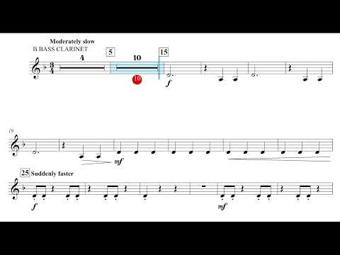 Ghost Ship (Michael Story) Bb Bass Clarinet Play Along