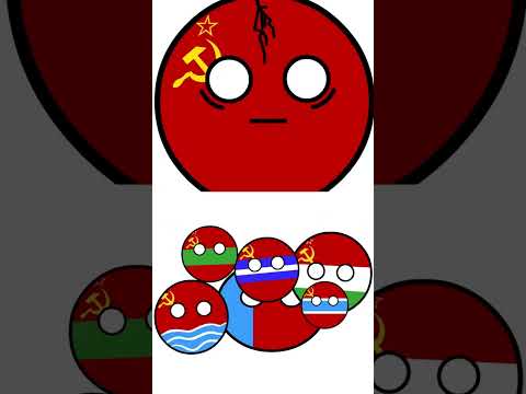 Russian Empire and the USSR are Disintegrating #countryballs