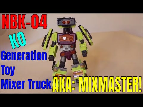 NBK-04 KO Generation Toy Mixer Truck (3p Constructicon Mixmaster) - GotBot True Review NUMBER 426