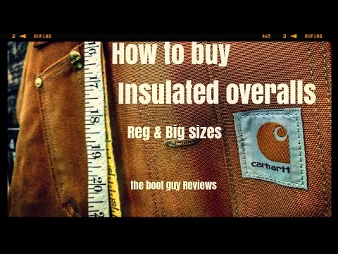 How to buy Insulated overalls [ The boot guy REVIEWS ]