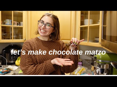 let's learn how to make chocolate covered matzo!