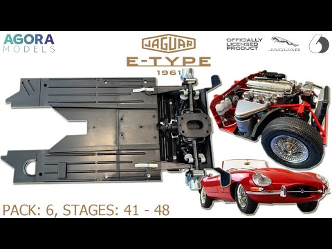 Stavba Big Scale Modelu 1961 JAGUAR E-TYPE 1:8 od Agora Models - Pack: 6, Stages: 41 - 48