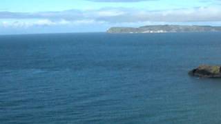 Walking to Carrick-a-Rede Rope Bridge (County Antrim, Northern Ireland)