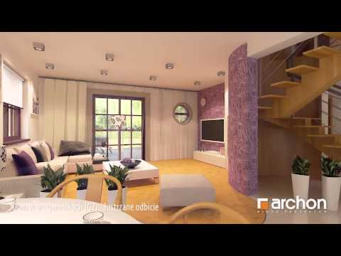 Dom w bergamotkach (G2), lustrzane odbicie - wirtualny spacer po wnętrzu. Biuro Projektów ARCHON+