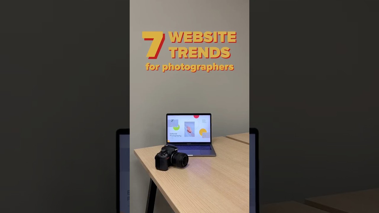 7 website trends for photographers #websitedesign #photography #photographybusiness