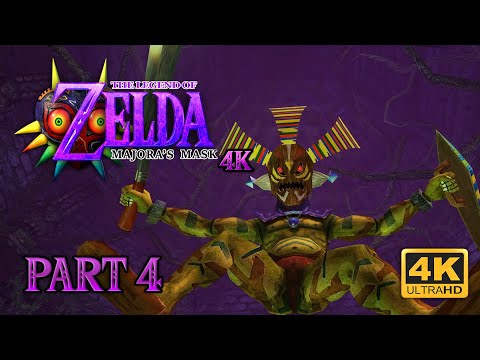 Zelda Majora's Mask 3D 4K 100% Walkthrough - Part 4 (Woodfall Temple)