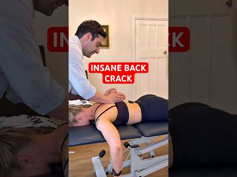 EXTREMELY LOUD AND SATISFYING BACK CRACK!! #asmr #satisfying #osteopath #chiropractic