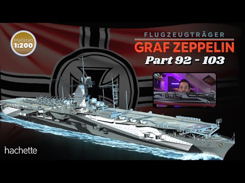 Hachette Aircraft Carrier Graf Zeppelin Part 92 - 103 - Assembly of the Boat Niches!