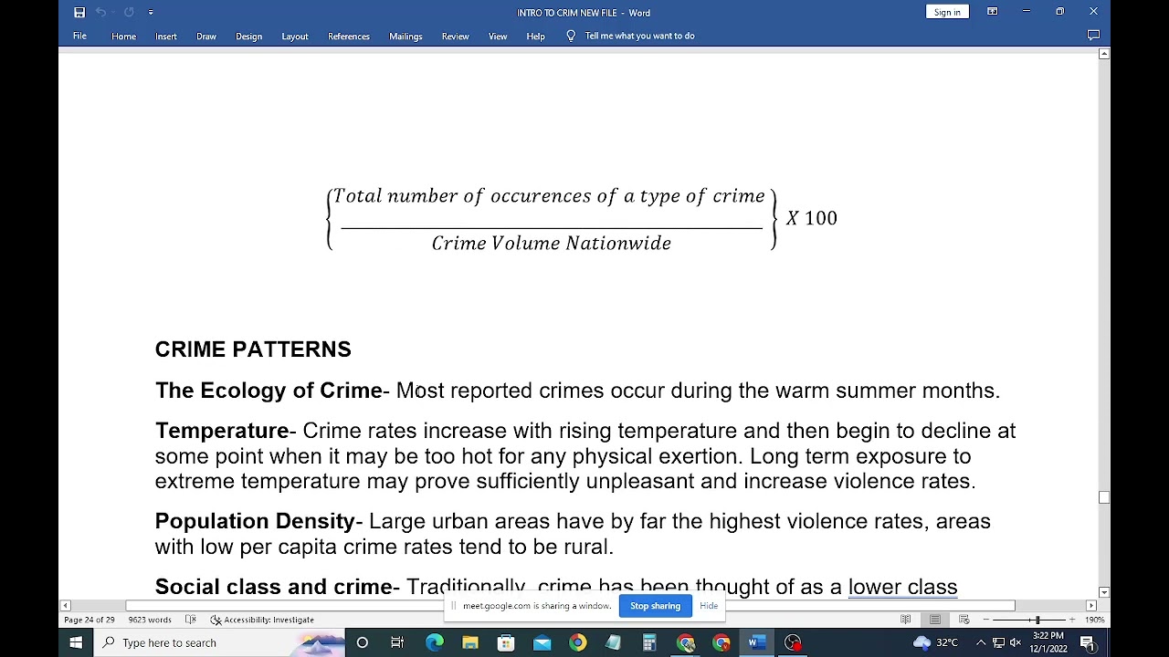 CRIM1 FINAL LESSON PART 1