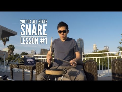 CBDA All-State 2017: Portraits in Rhythm Etude #4 Snare Lesson 1