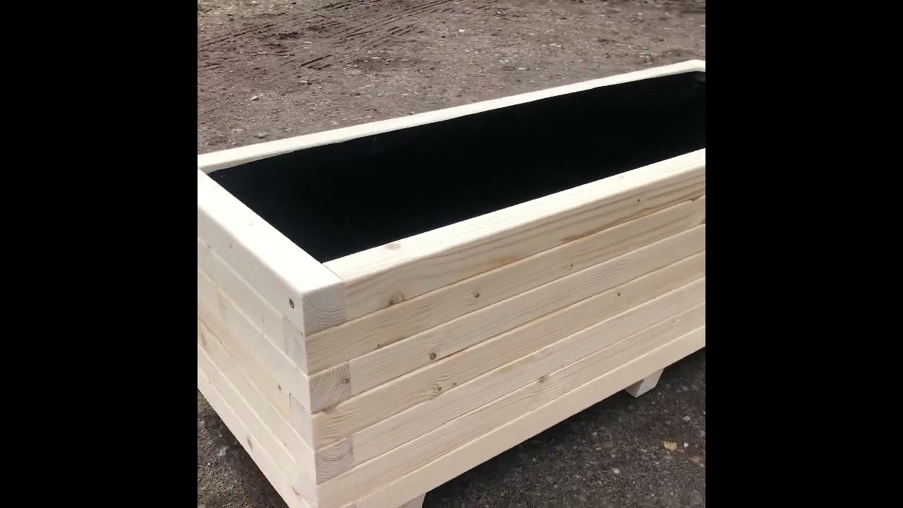 Long Wooden Planter