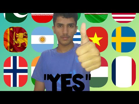 How to say "Yes" in different languages|saif ali